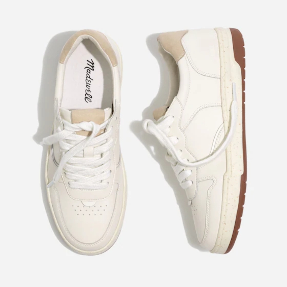 Madewell Court Sneakers in White Leather